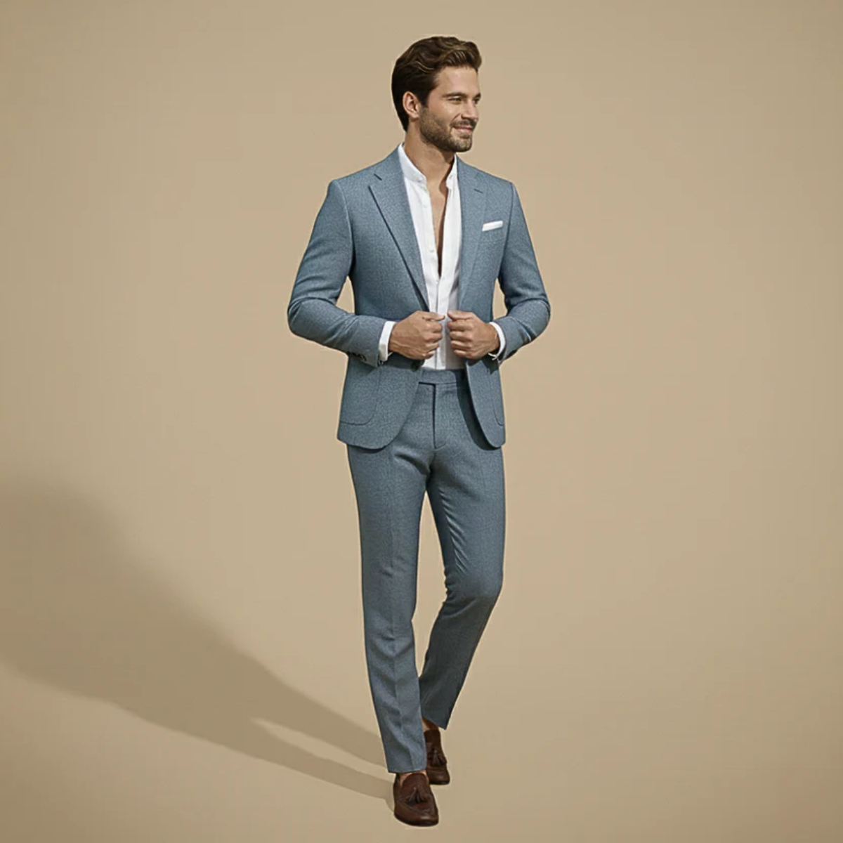 The Biella Men's Tailored Two Piece Suit