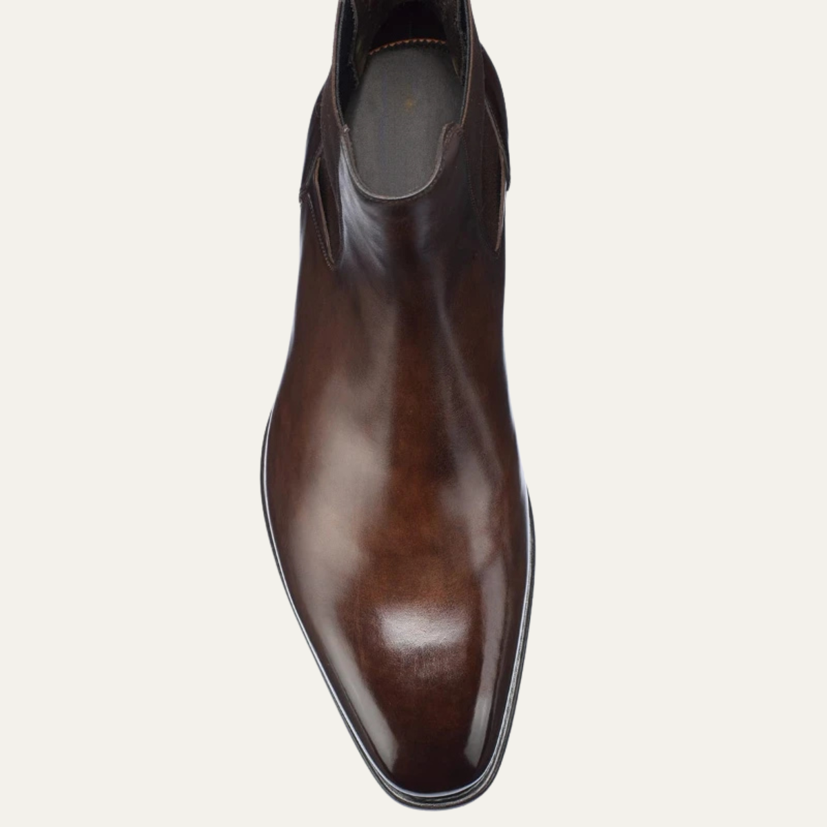 The Salerno Men’s Classic Slip On Leather Chelsea Boots – Brown