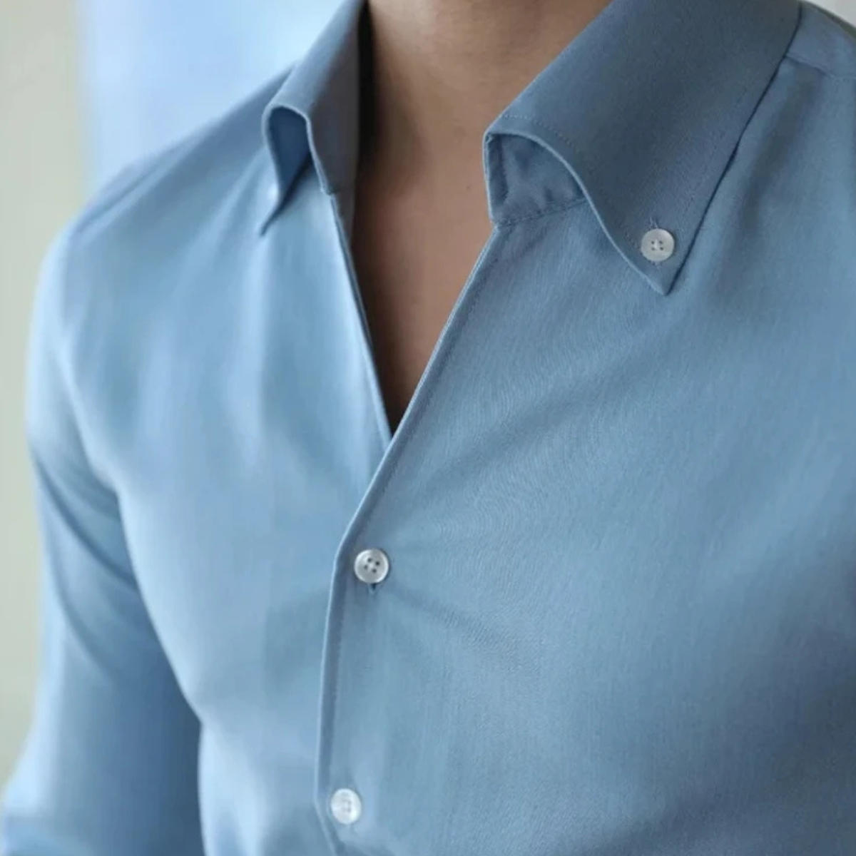 The Oakwood Park Men’s Collar Slim Fit Wrinkle Free Casual Shirt