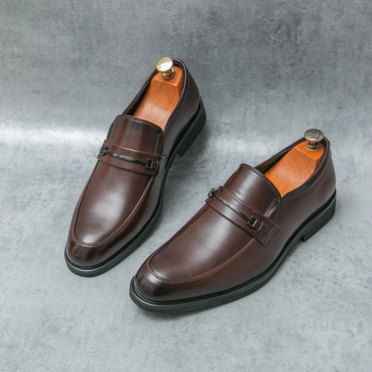 The Bronte Men’s Formal Leather Slip On Business Dress Shoes