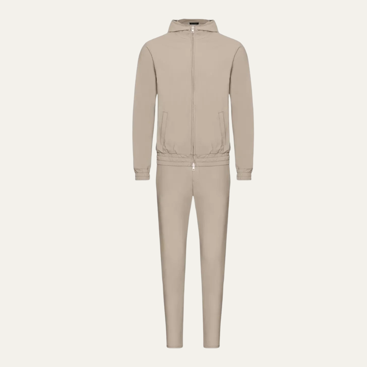 The Champagne Beige Luxury Men’s Modern Co Ord Lounge Wear Set