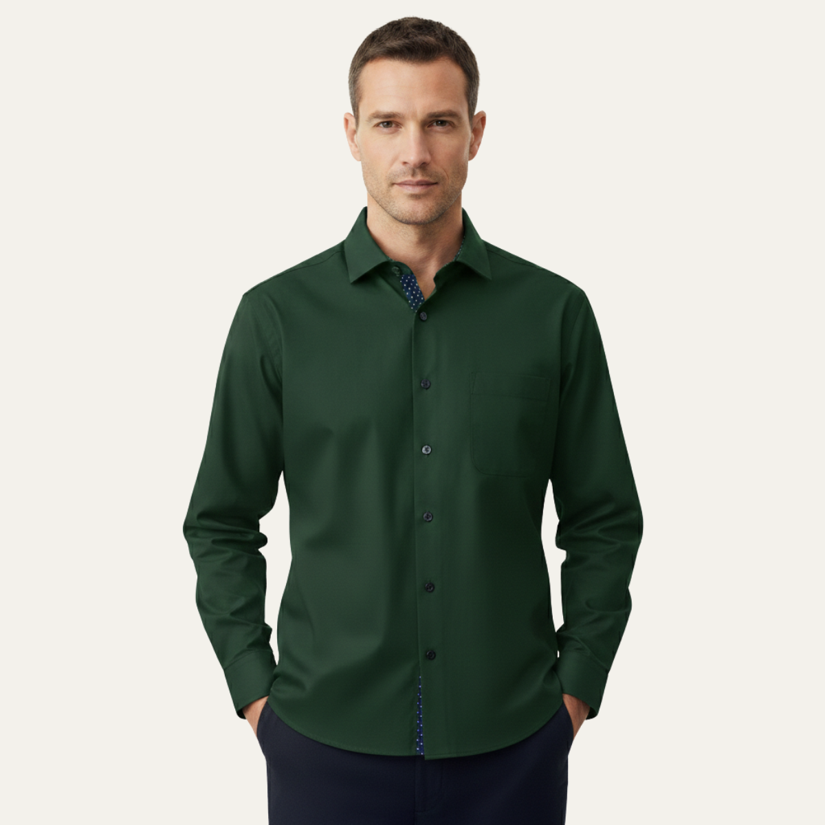The Kentmere Men’s Trendy Slim Fit Stretch Dress Shirt