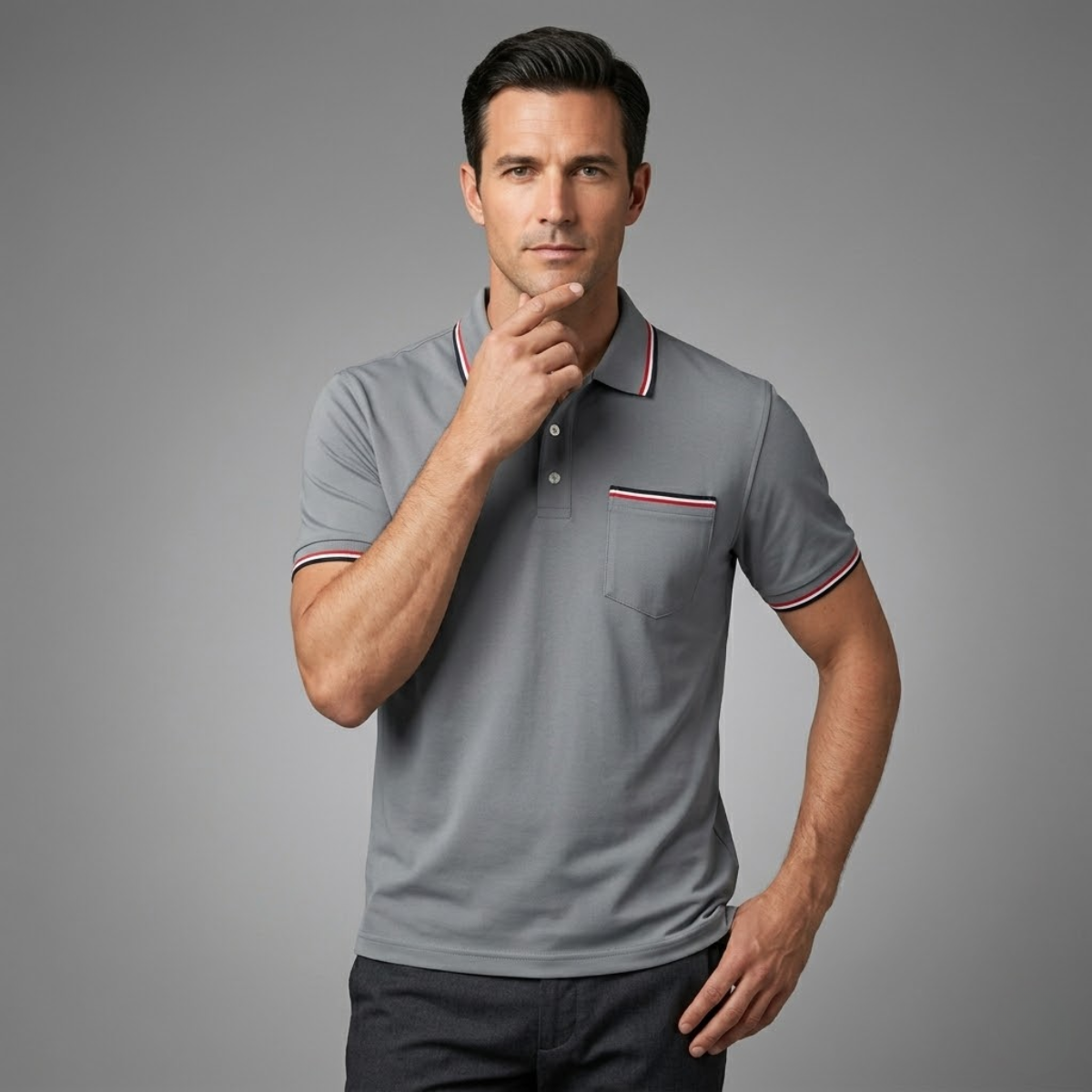 The Brenton Men’s Smart Golf Polo Shirt