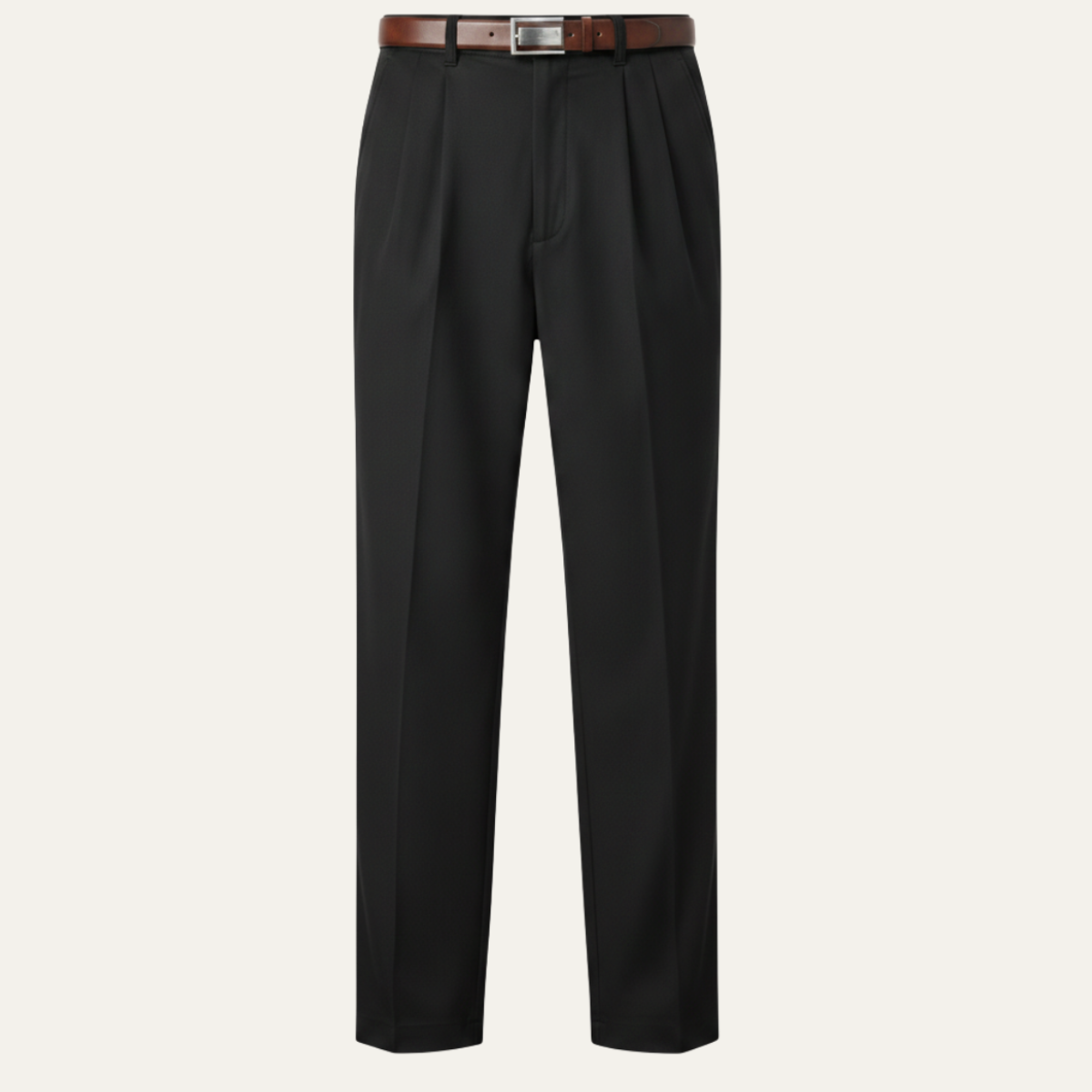 The Montfield Men’s Double Pleated High Waist Straight Leg Pants