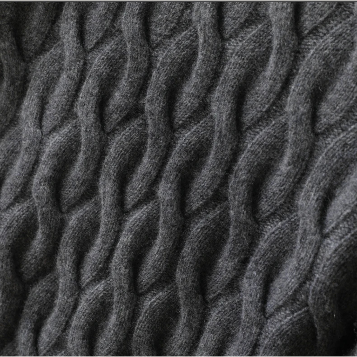 The Brookcrest Men's Warm Winter Cable Knit Crewneck Sweater