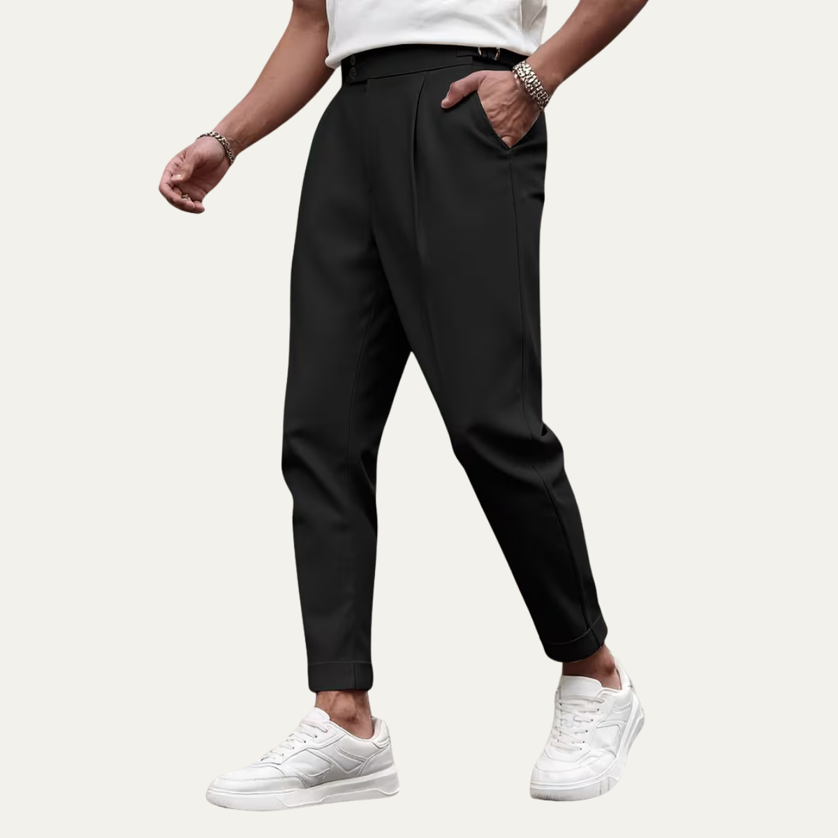 The Clare Valley Men’s Tailored Slim Fit Business Pleated Dress Pants