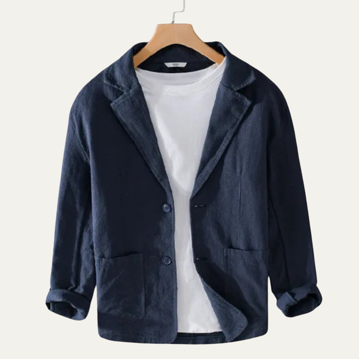 The Crestwood Hill Men’s Solid Color Lightweight Linen Blazer