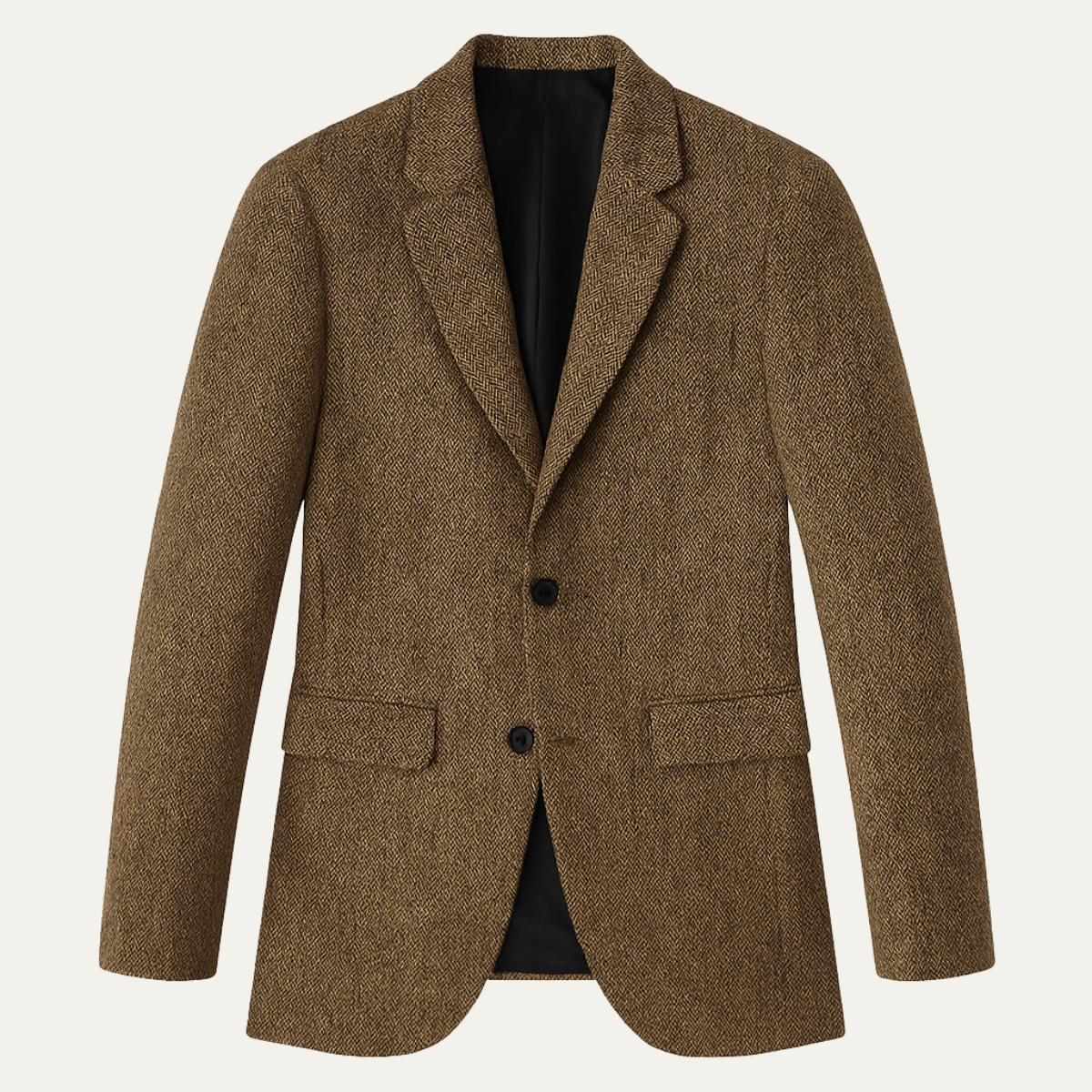 The Jefferson Men’s Classic Wool Herringbone Wedding Guest Tweed Blazer