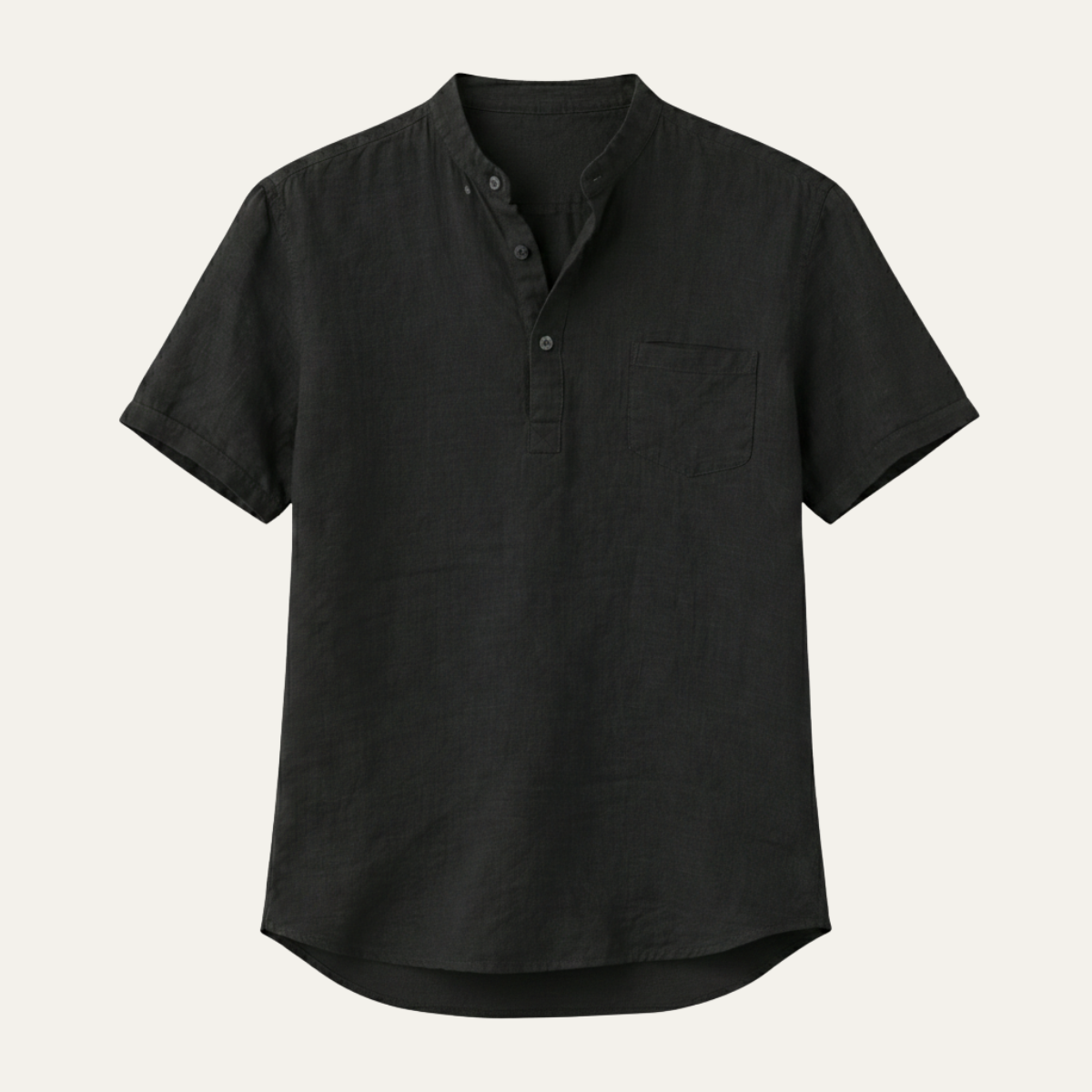 The Edinburgh Men’s Lightweight Cotton Linen Henley Shirt