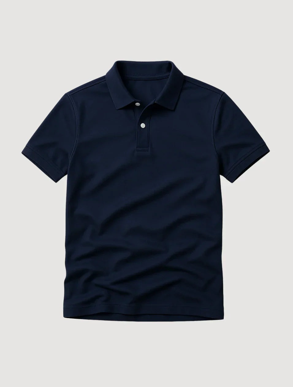 The Santorini Men's Timeless Navy Blue Polo