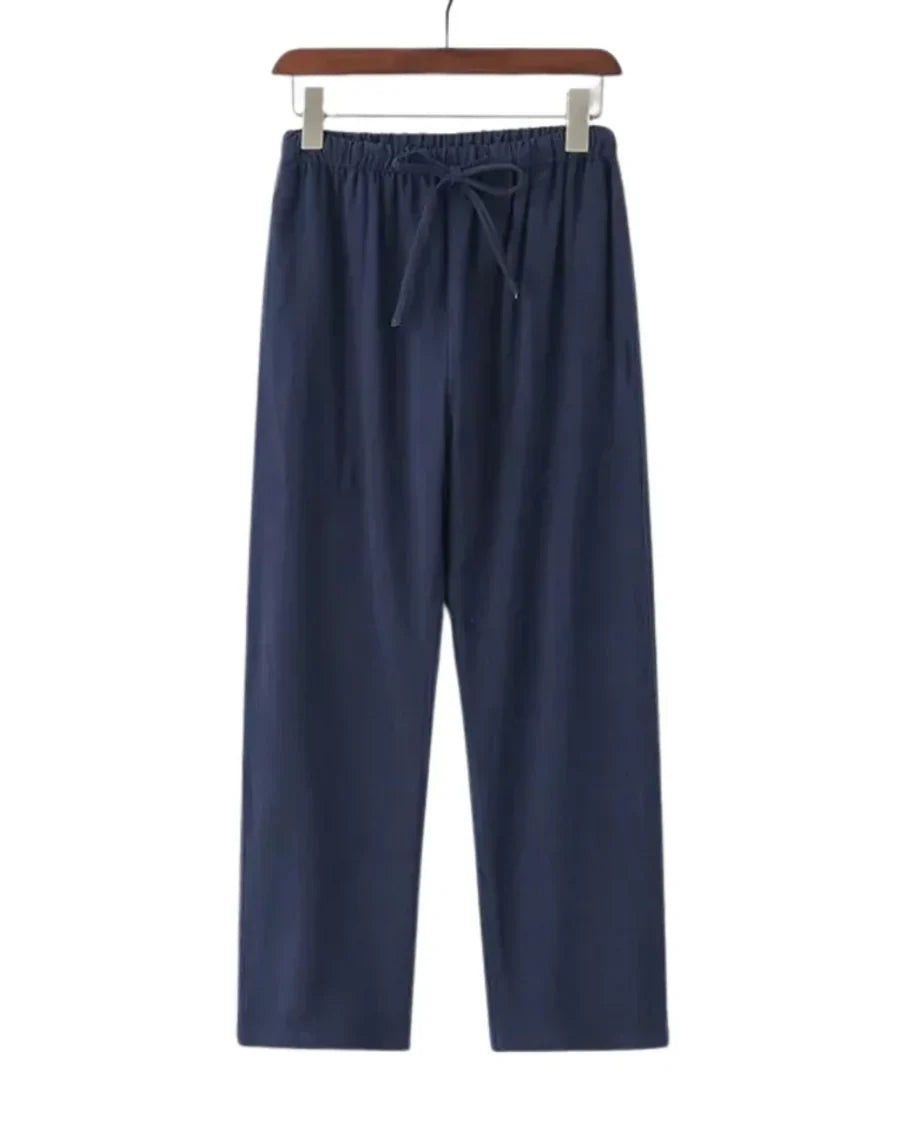 The Hudson Men's Relaxed Fit Linen Drawstring Pants