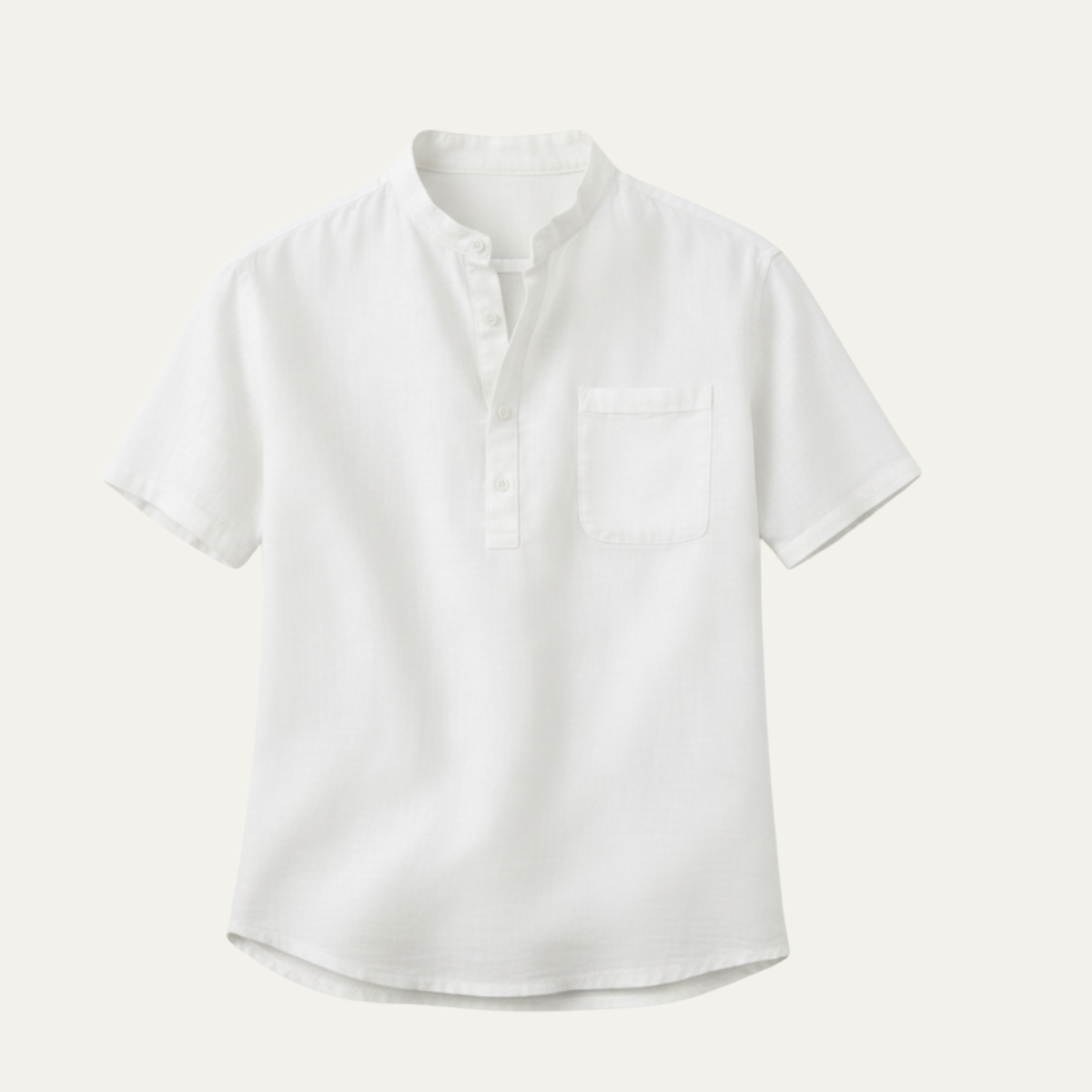 The Sicily Men’s Classic Linen Henley Summer Shirt