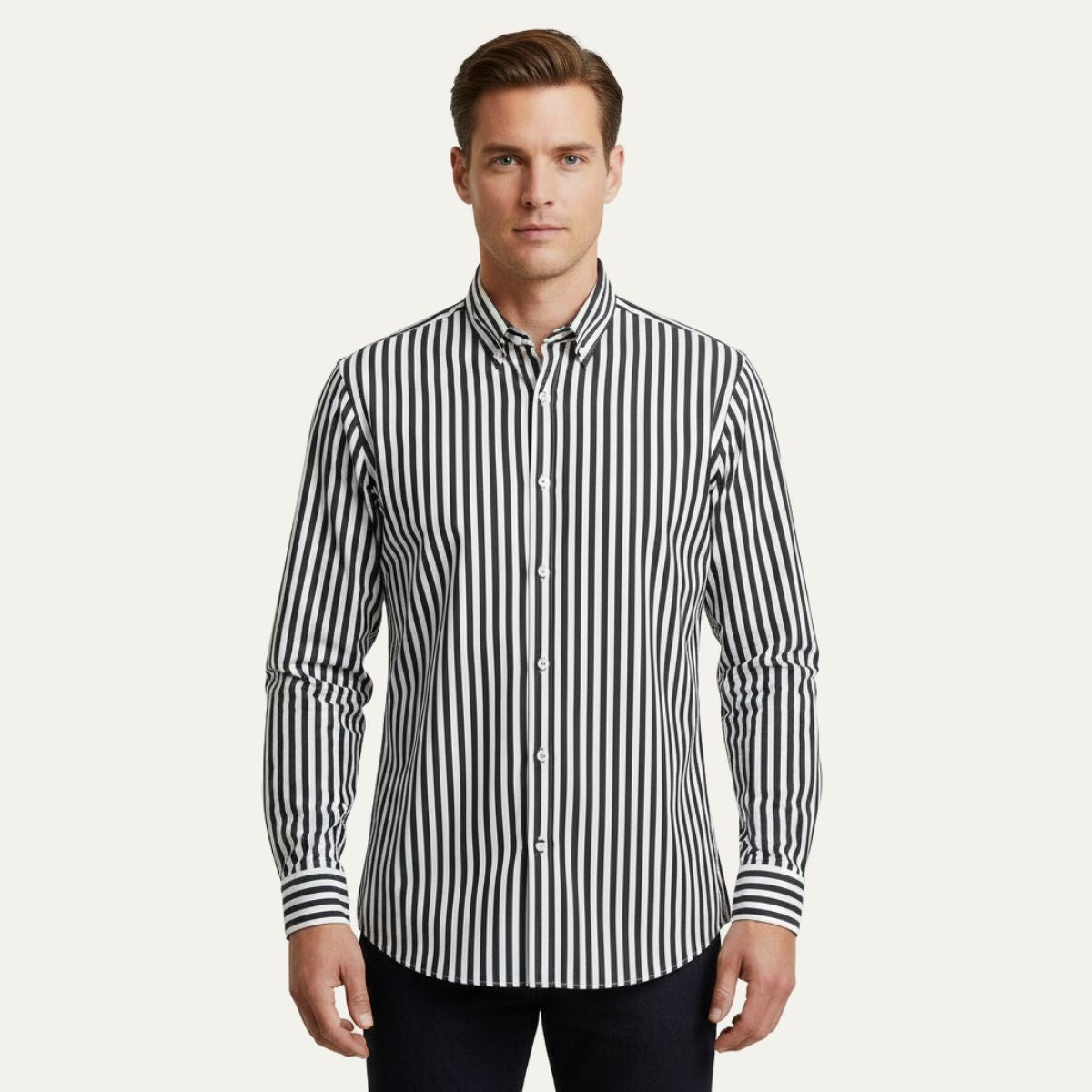 The London Striped Cotton Shirt for Men