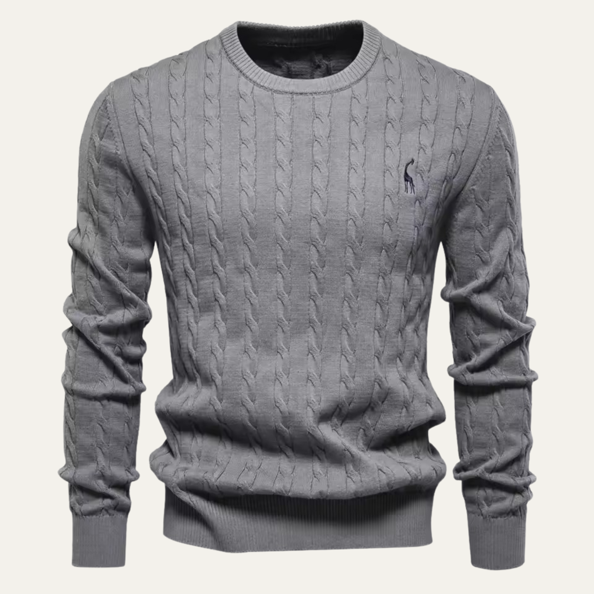 The Zaragoza Men’s Classic Crew Neck Knitted Sweater