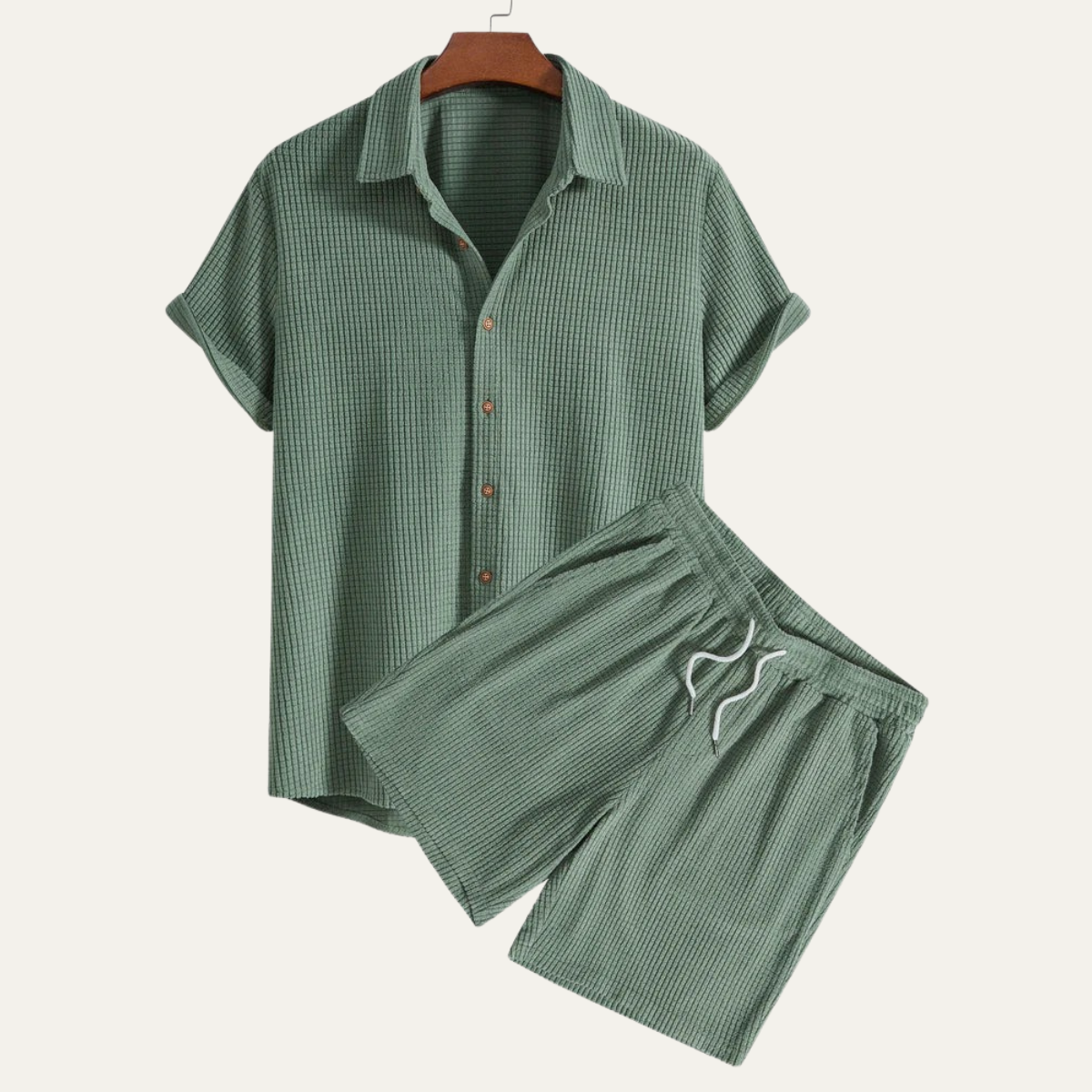 The Montagnana Men's Short Sleeve Shirt and Shorts Set
