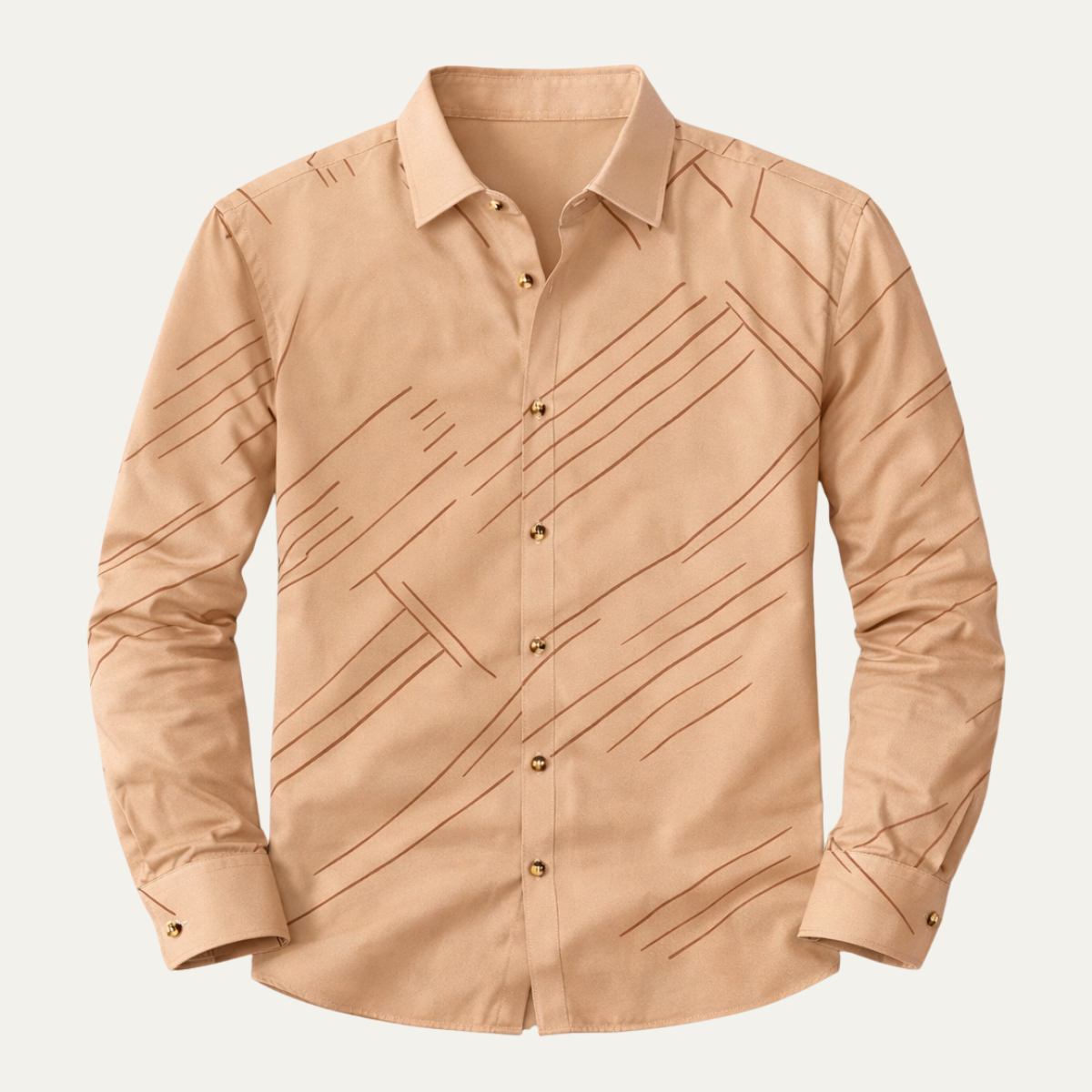 The Catanzaro Men’s Geometric Print Slim Fit Lightweight Shirt