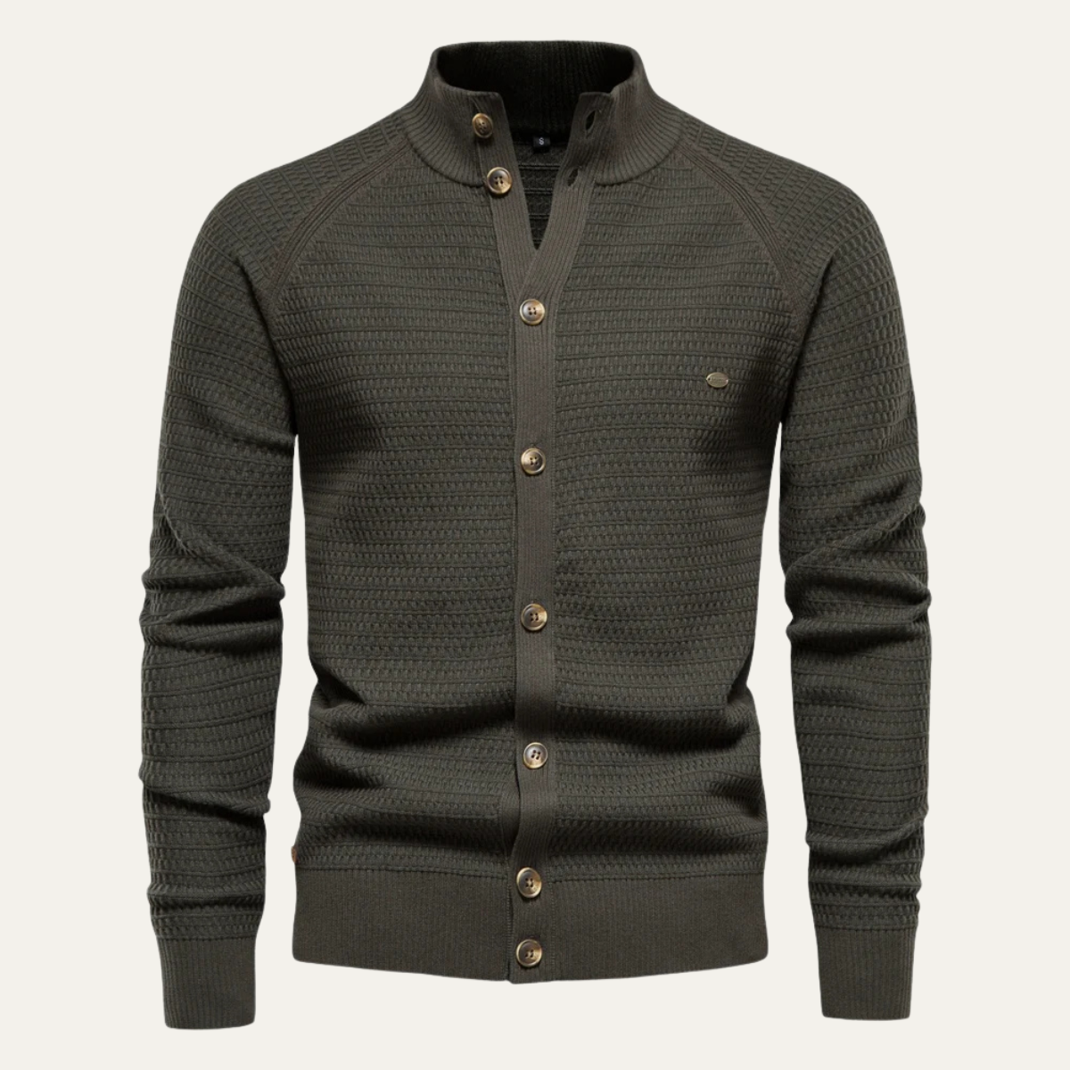The Avellino Men's Knitted Winter Buttoned Cotton Cardigan