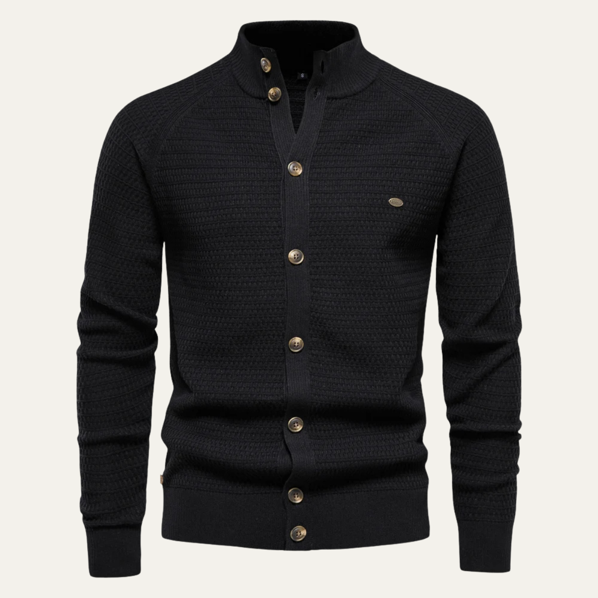 The Avellino Men's Knitted Winter Buttoned Cotton Cardigan