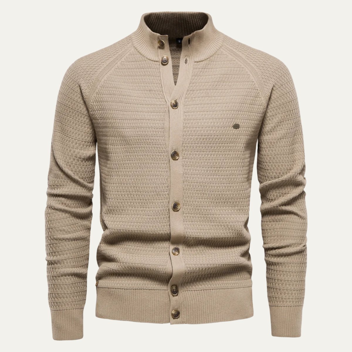The Avellino Men's Knitted Winter Buttoned Cotton Cardigan