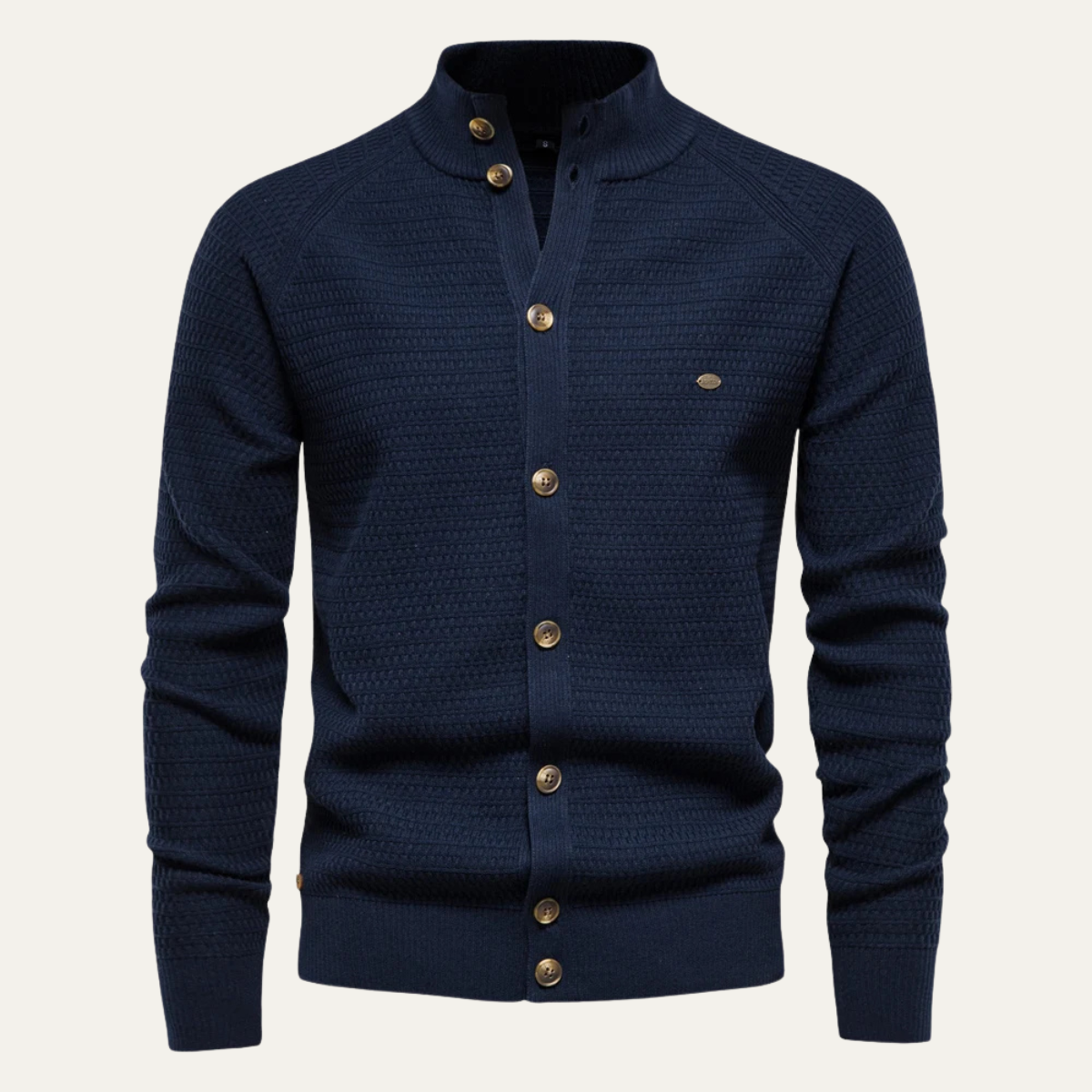 The Avellino Men's Knitted Winter Buttoned Cotton Cardigan