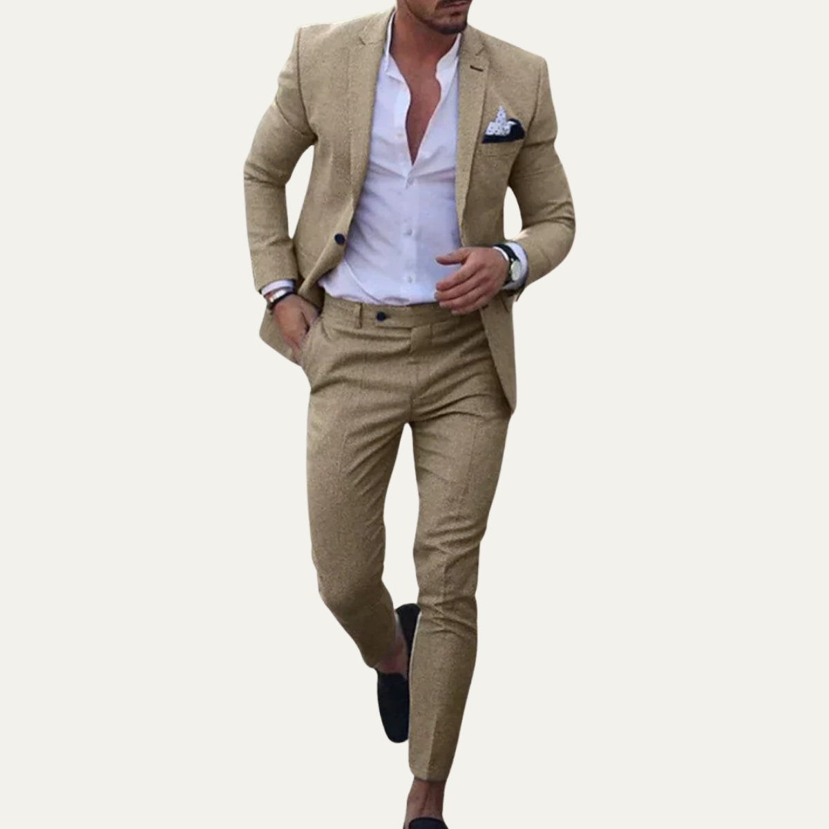 The Faenza Men's Casual Linen Suit