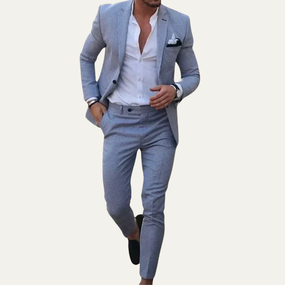 The Faenza Men's Casual Linen Suit