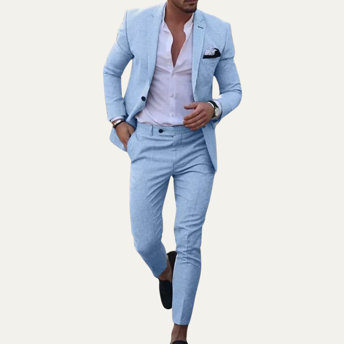 The Cesena Men's Casual Linen Suit