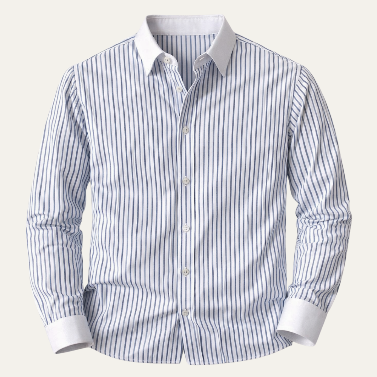 The Posillipo Men’s Classic Blue Stripe Dress Formal Shirt