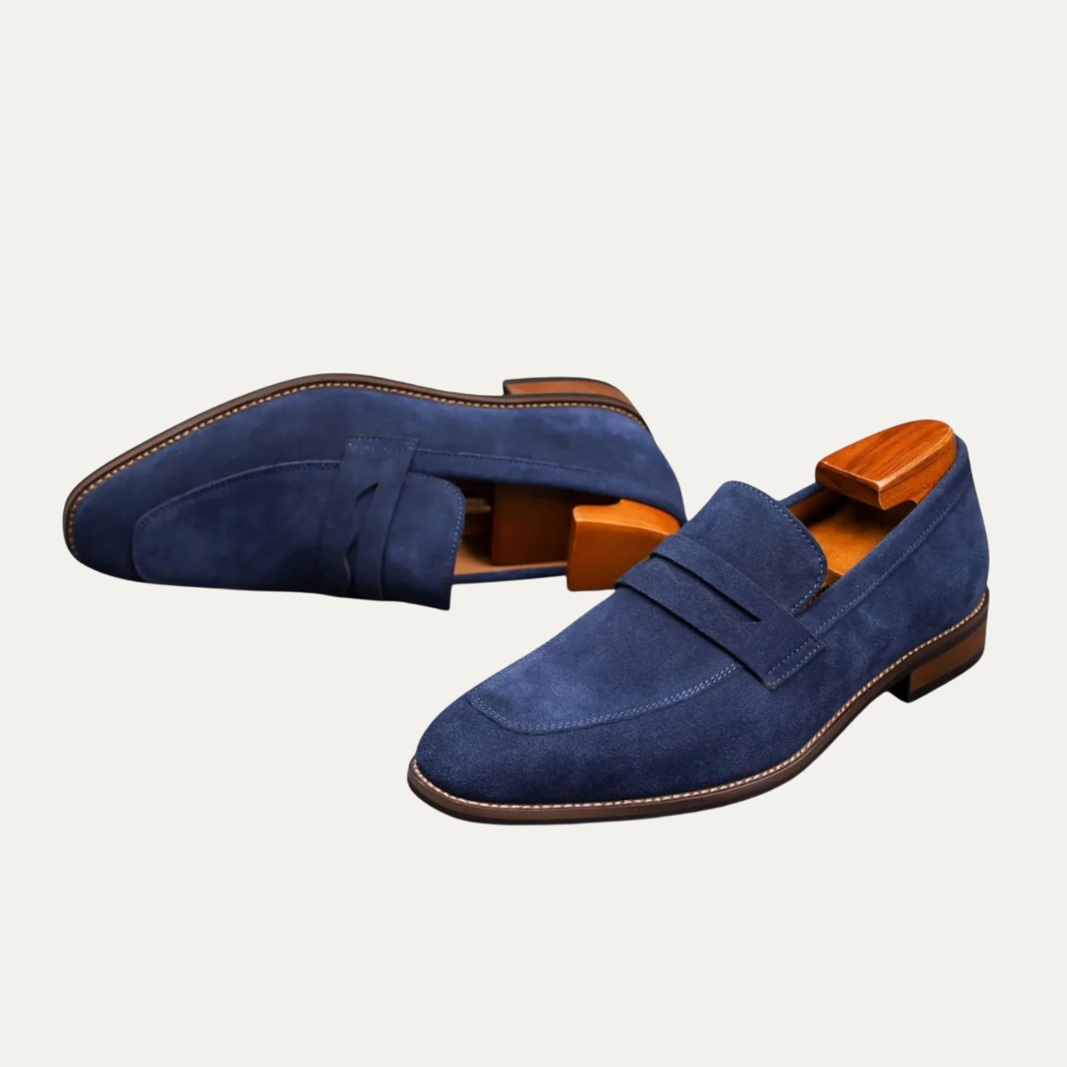 The Limone Men’s Classes Suede Penny Comfort Loafers