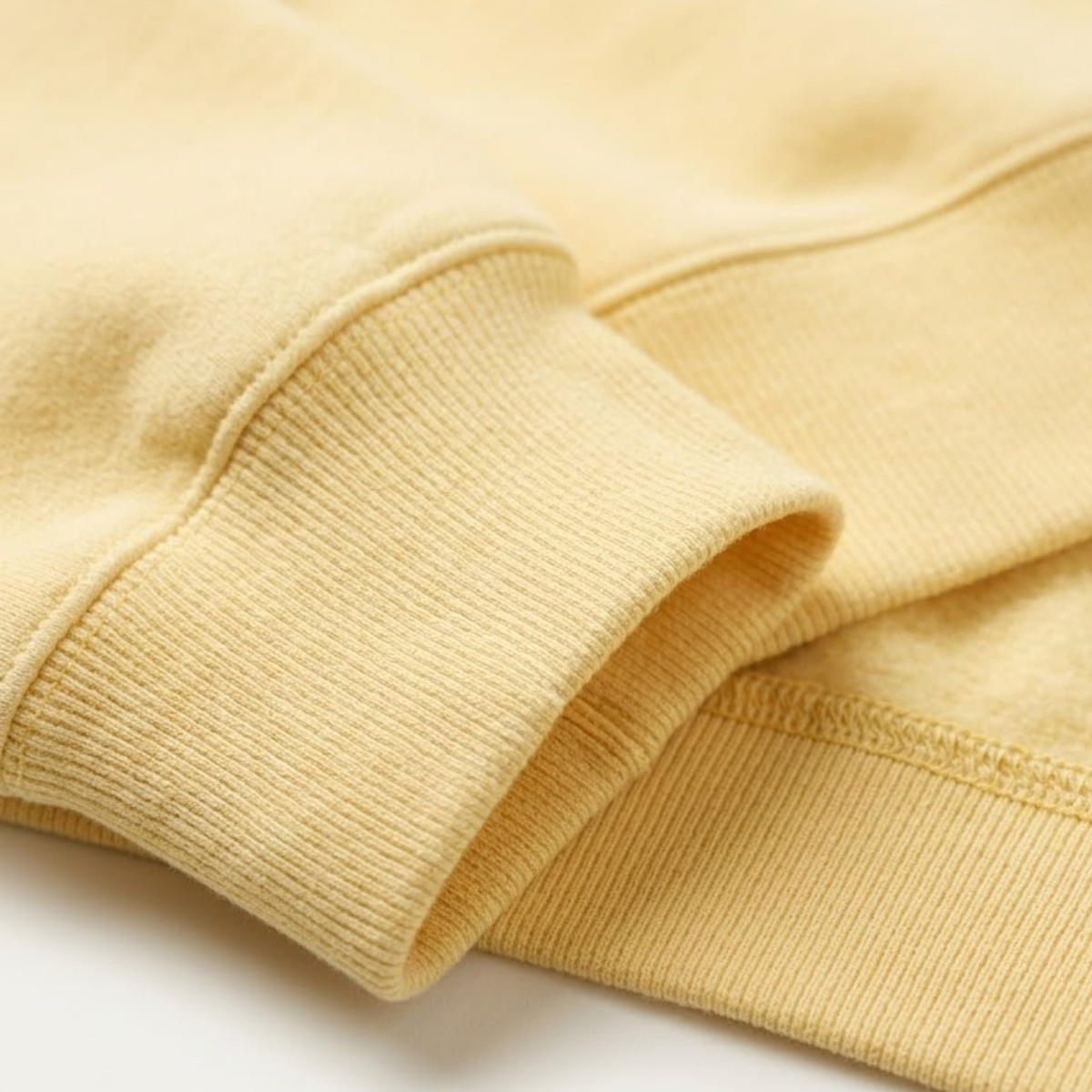 Varsity Sweatshirt with Embroidered Letters - Yellow