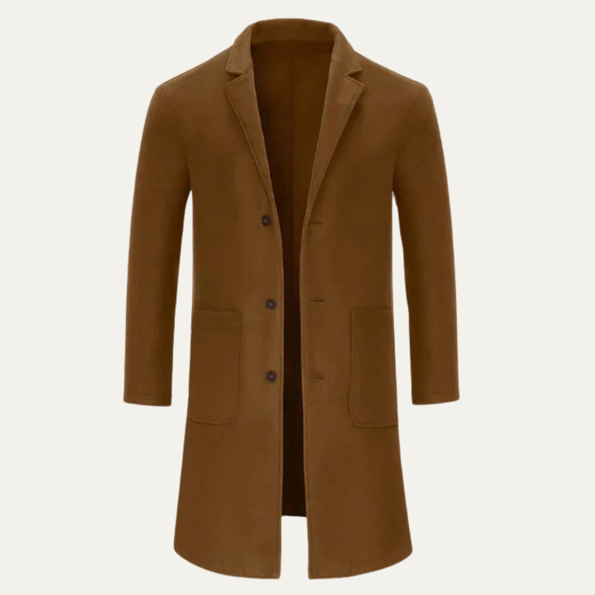 The Richmond Men’s Classic Winter Slim Fit Wool Overcoat