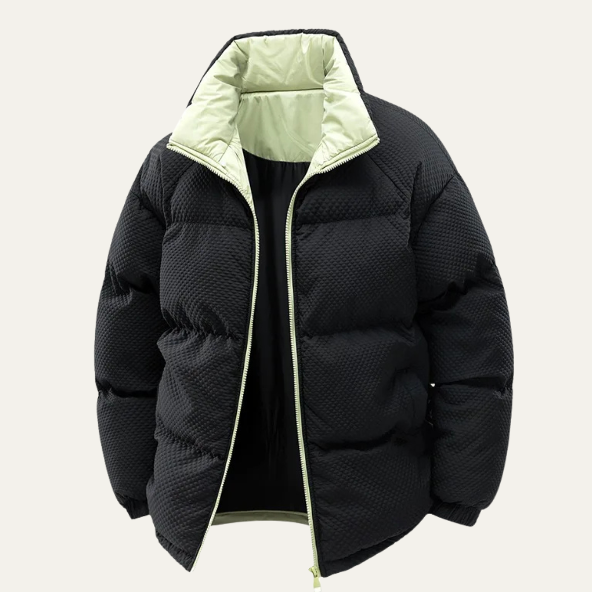 The Alderfall Men’s Winter Warm Contrast Color Puffer Jacket