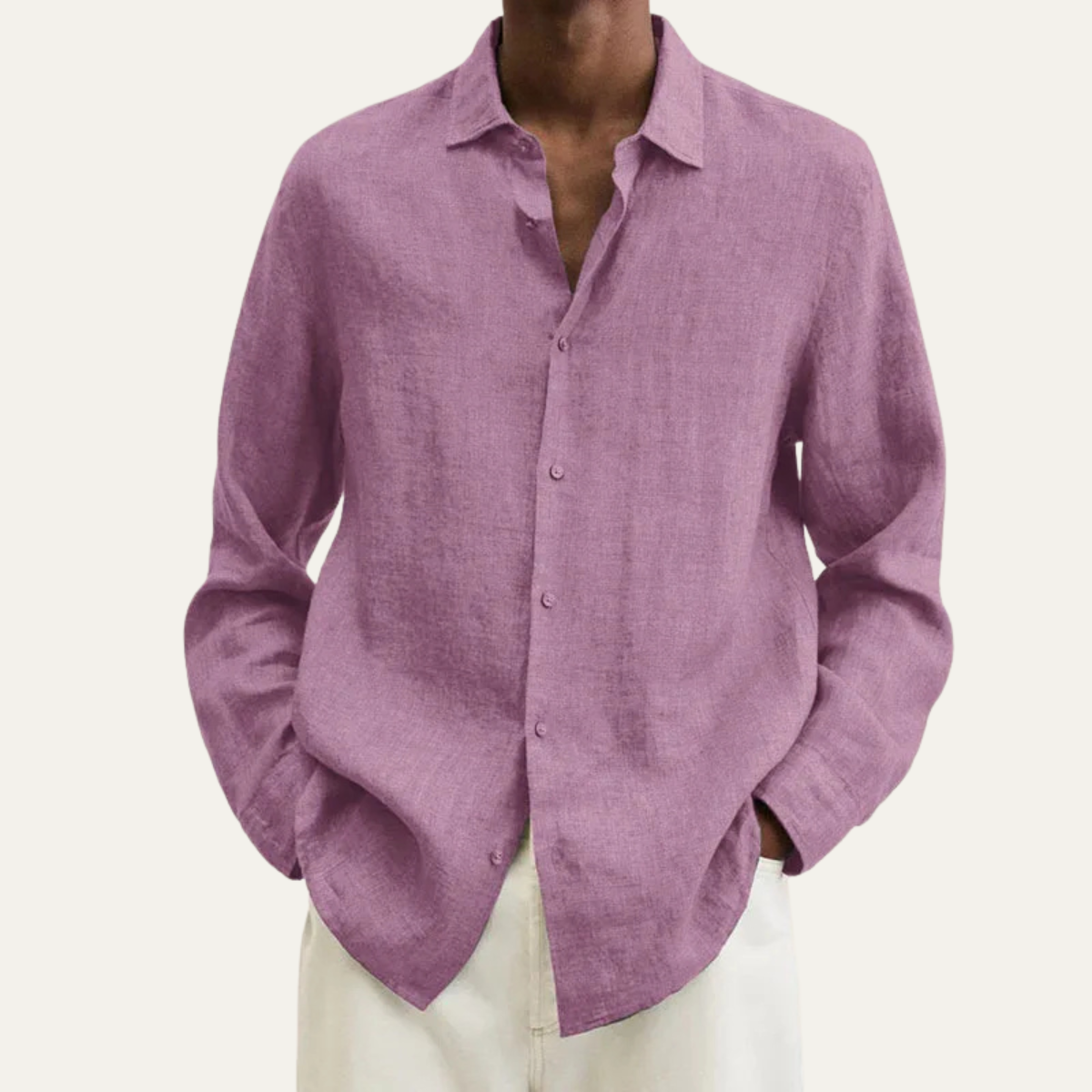 The Tribeca Men’s Casual Linen Button Down Summer Shirt