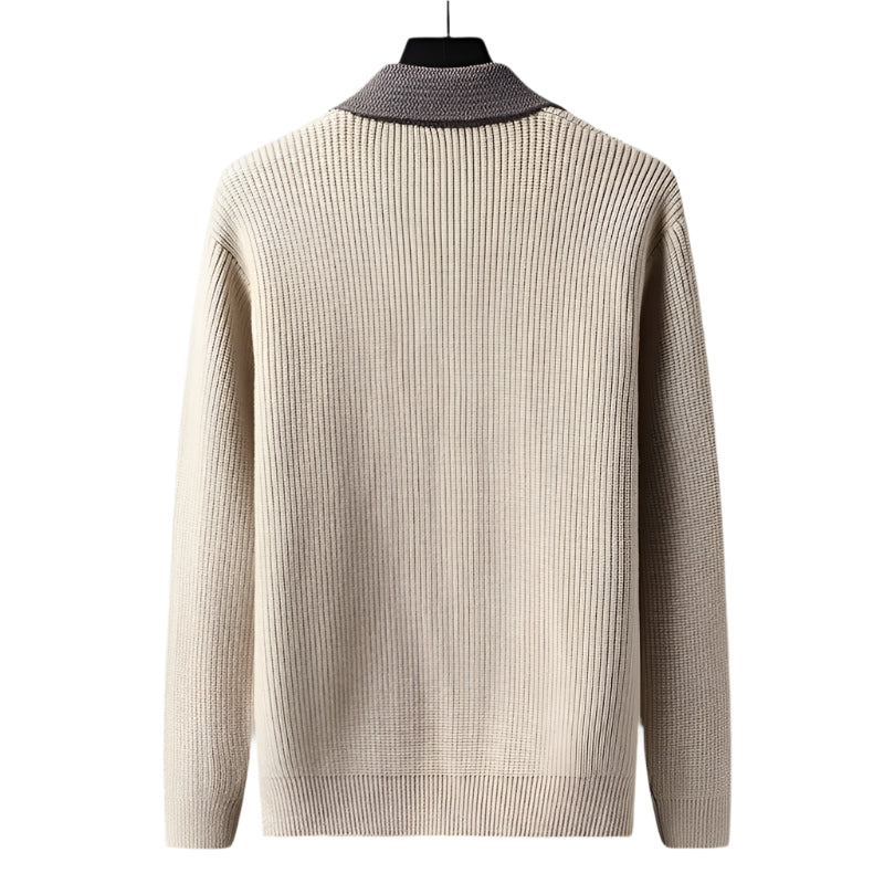 The Inverness Elegant Wool Cardigan with Pockets for Men