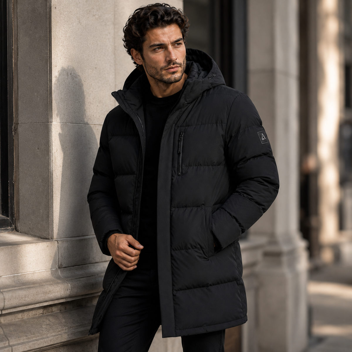 The Wickham Men's Insulated Longline Puffer Coat