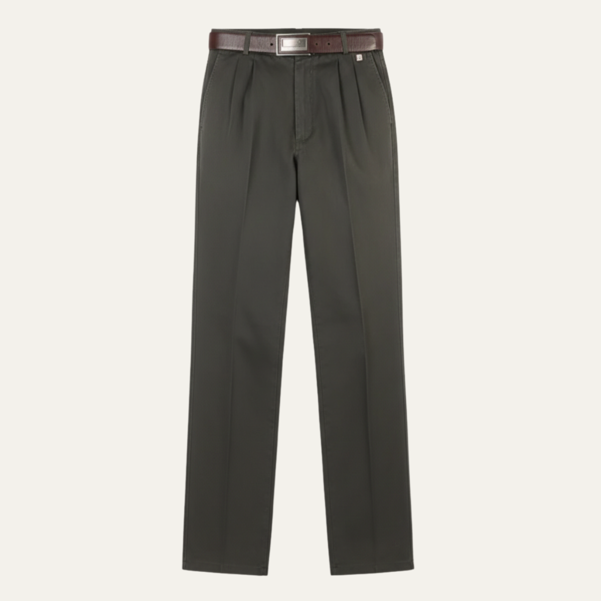 The Montfield Men’s Double Pleated High Waist Straight Leg Pants