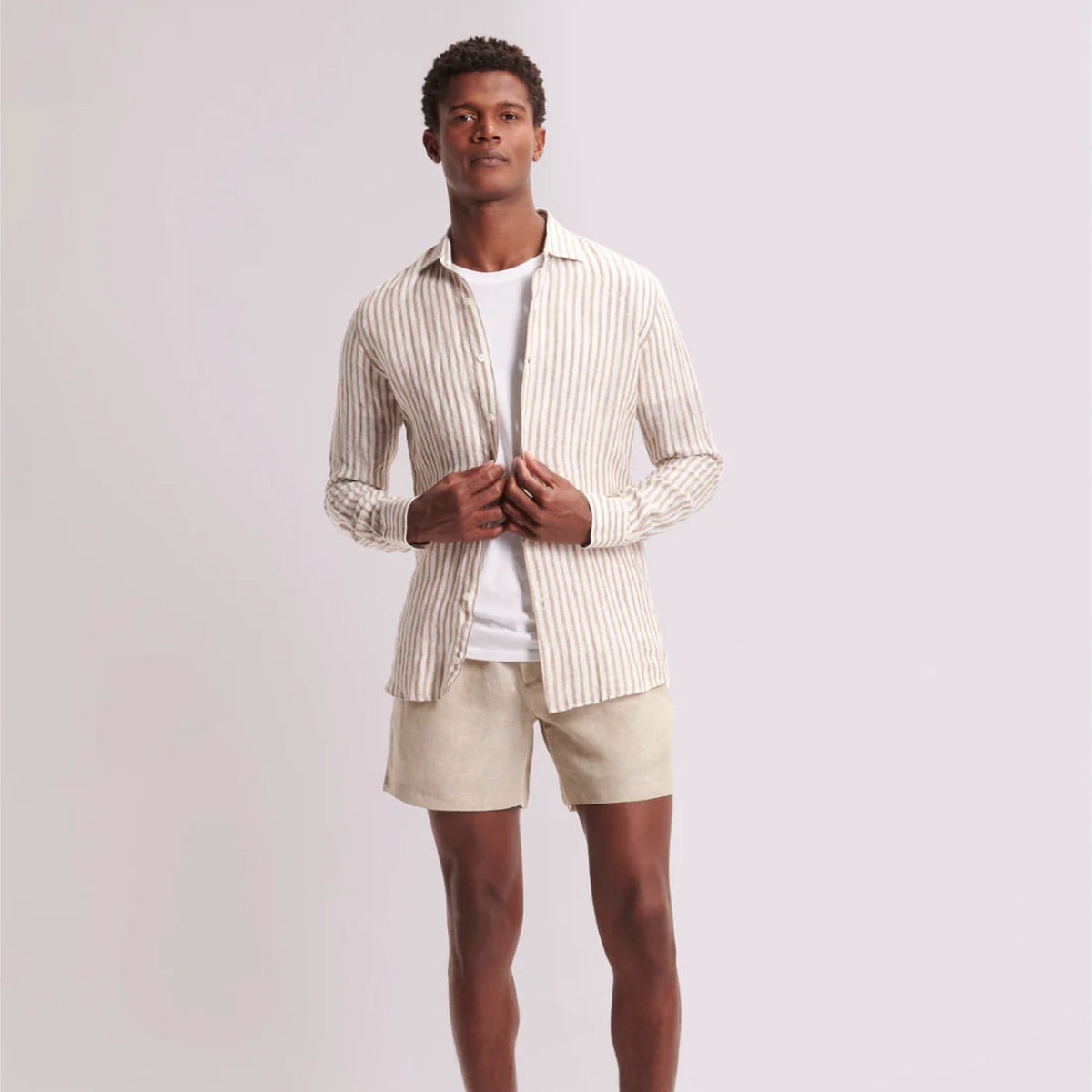 The Linton Tailored Summer Linen Shorts