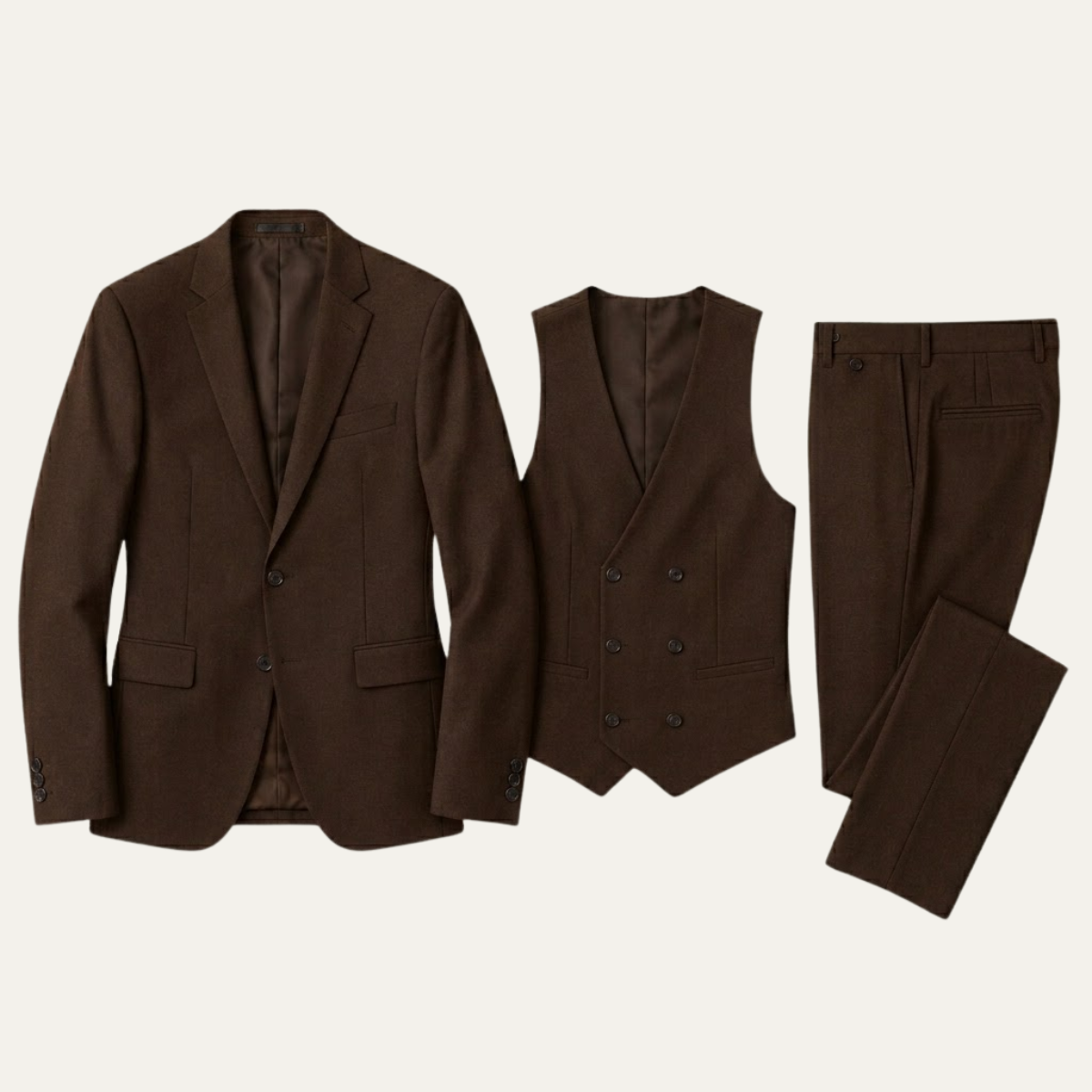 The Remington Men’s 3 Piece Slim Fit Tuxedo Suit Set – Formal Wedding & Business Suit