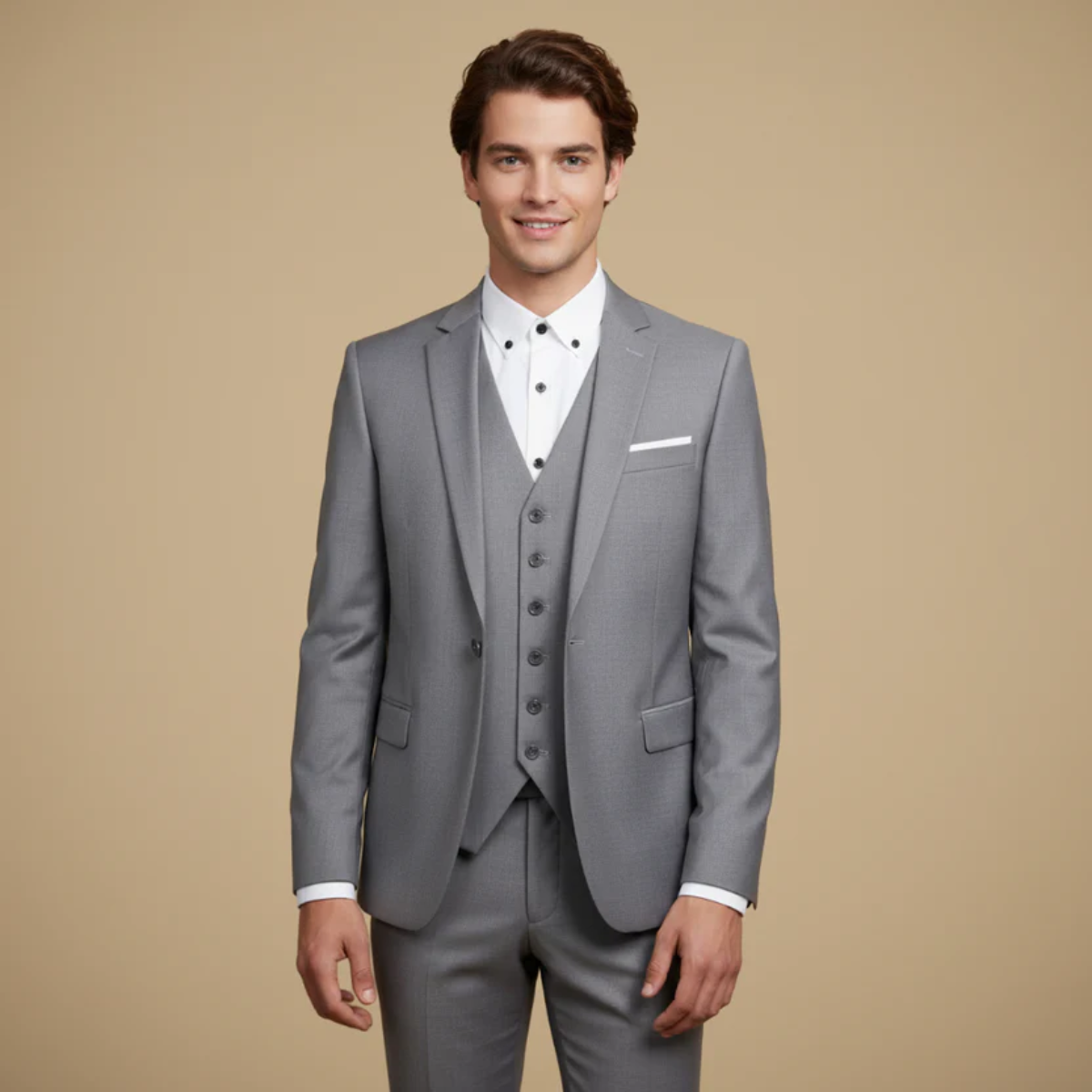 The Saluzzo Men's Classic Two Piece Suit