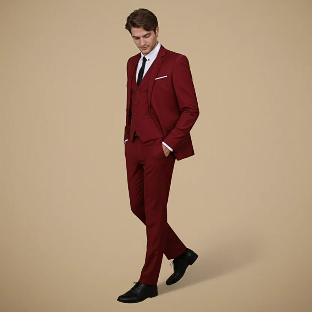 The Saluzzo Men's Classic Two Piece Suit