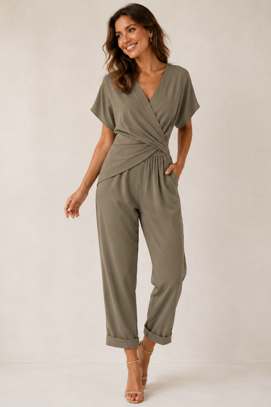 Women's Wrap Front Jumpsuit