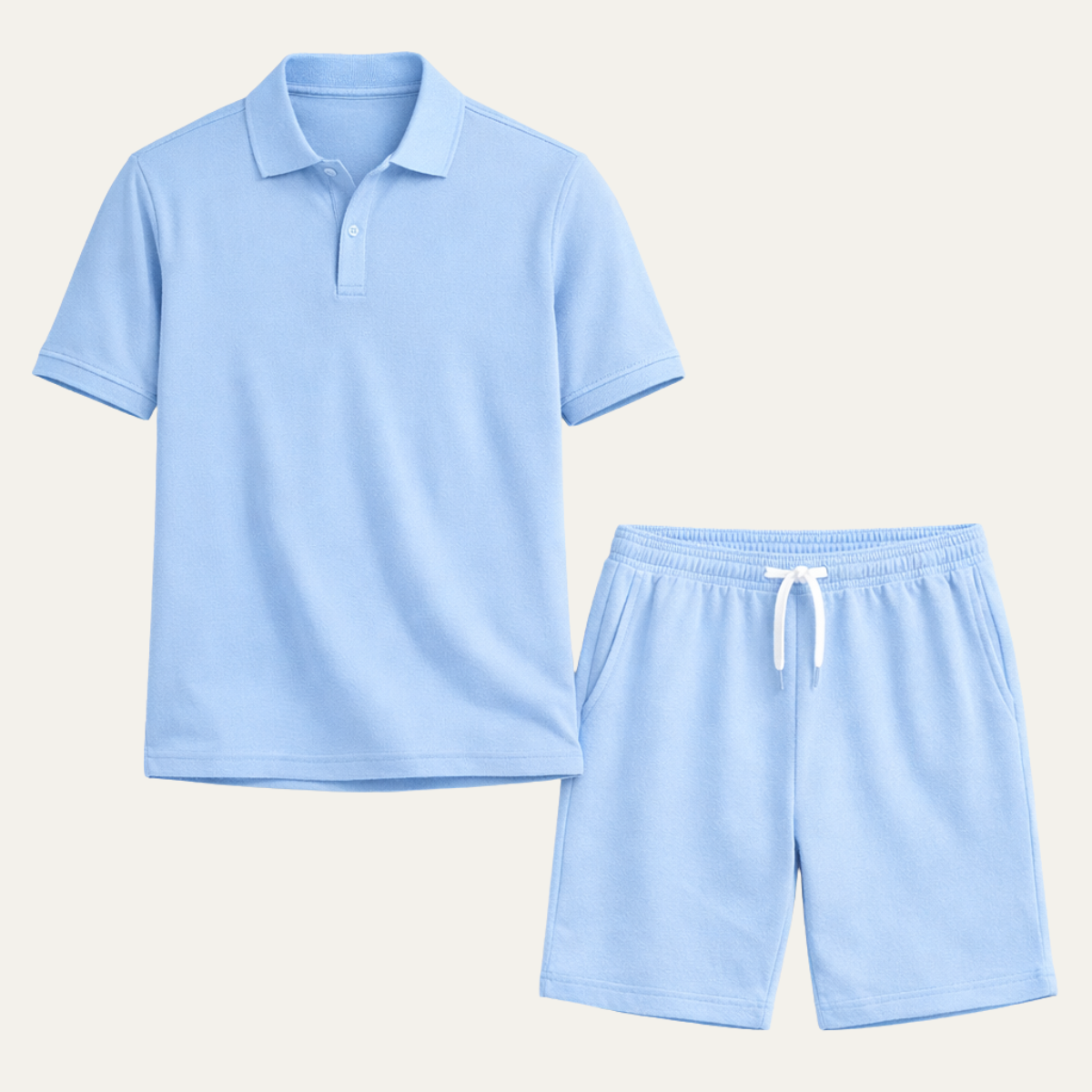 The Fossano Men's Casual Polo and Shorts Set