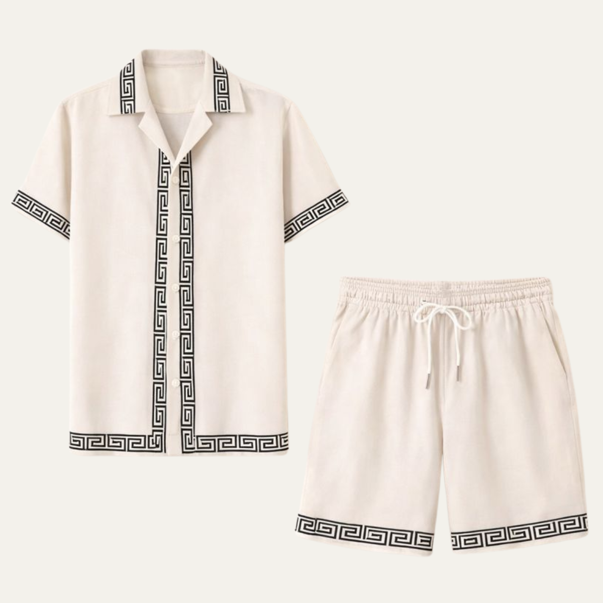 The Glenwood Ridge Men’s Casual Print Set – Shirt &amp; Short