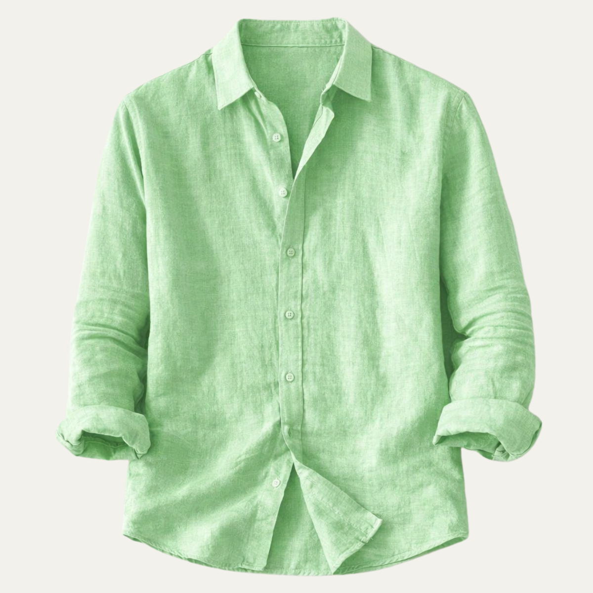 The Maplecrest Hill Men’s Cotton Linen Lightweight Lapel Shirt