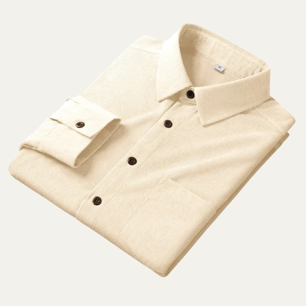 The Appenzell Men’s Solid Color Casual Corduroy Shirt