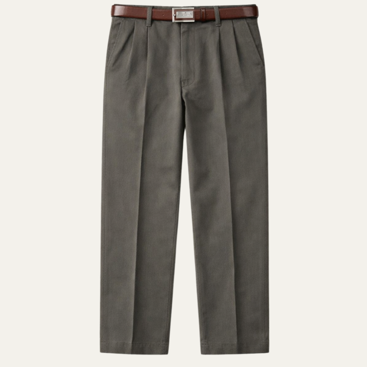 The Montfield Men’s Double Pleated High Waist Straight Leg Pants