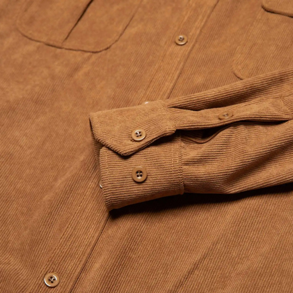 The Positano Men’s Casual Button Up Corduroy Shirt