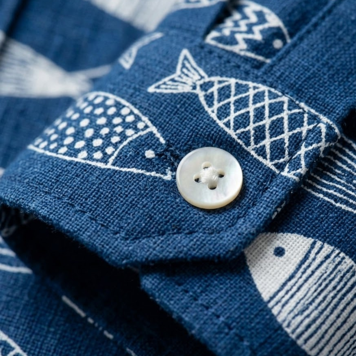 The Fairbrook Lane Men’s Retro Linen Hawaiian Beach Shirt