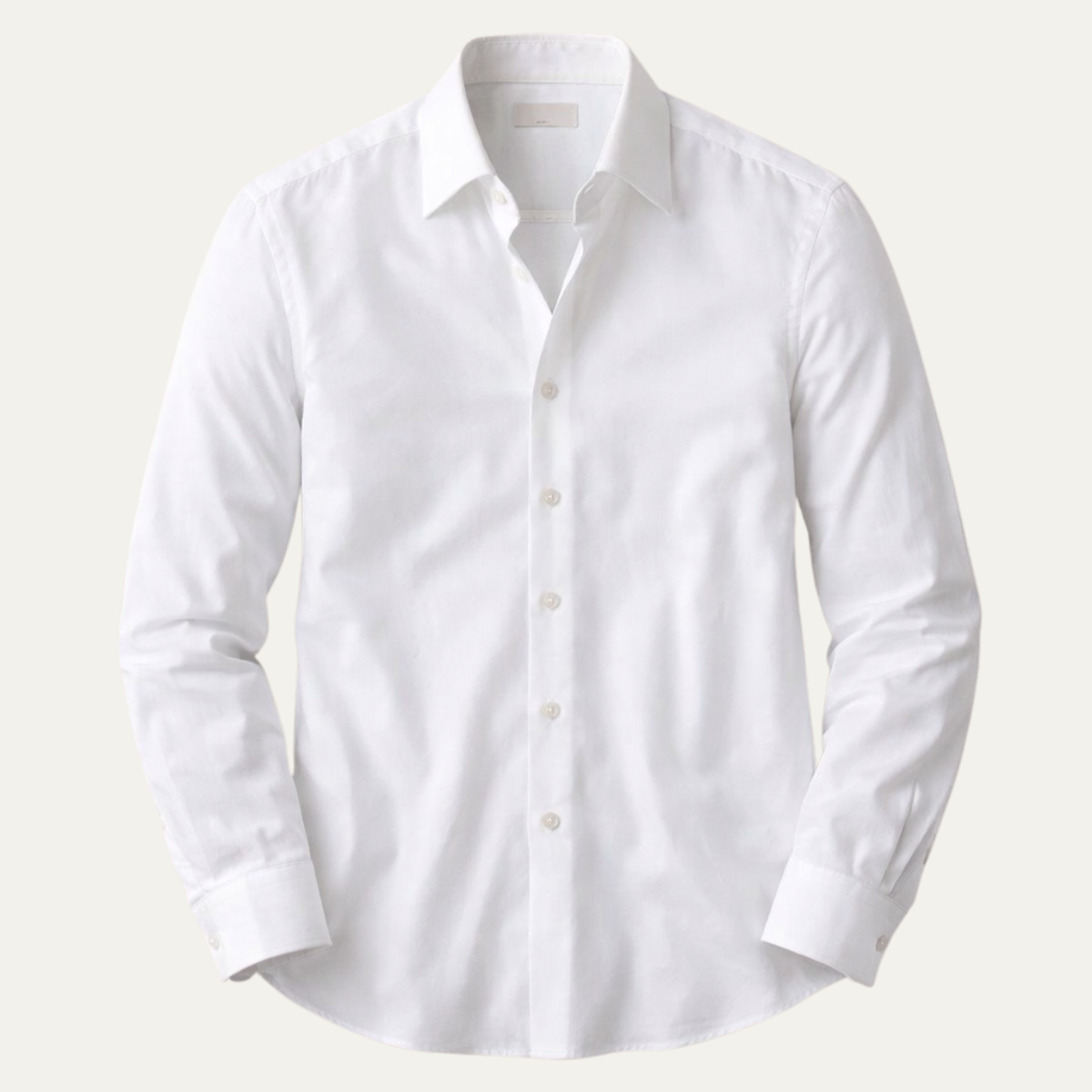 The Redfield Men’s Italian Collar Button Up Shirt  — White