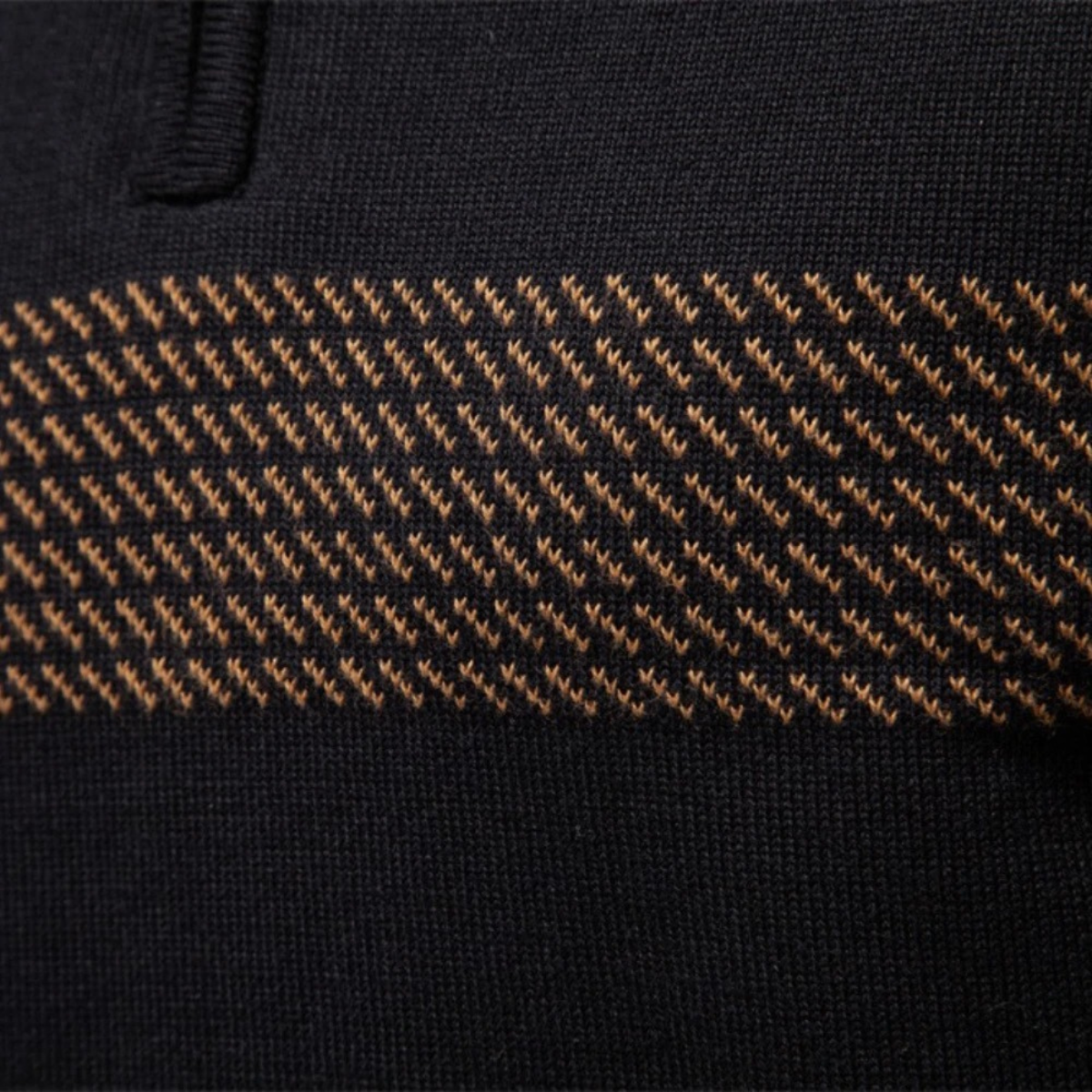 The Selva Men's Sweater Half Zip Knit Wool Blend Sweater